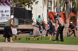 Spyke ball - Pershing Park - Downtown - Los Angeles